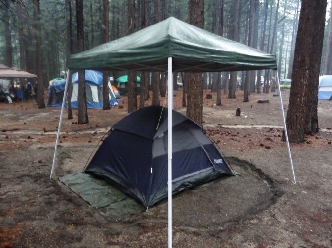 Camping in the Rain