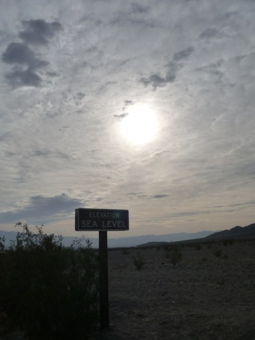 Death Valley - Sea Level Sign