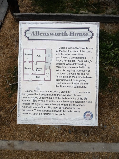 Col Allensworth SHP_Allensworth House_Plaque
