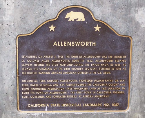 Col Allensworth SHP_Plaque