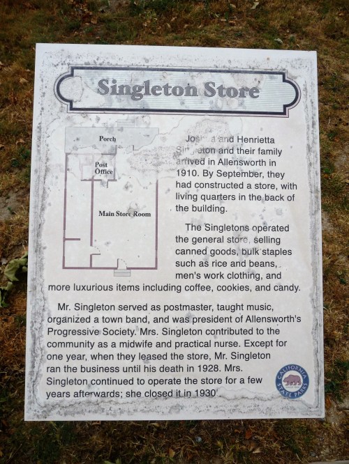 Col Allensworth SHP_Singleton Store_Plaque
