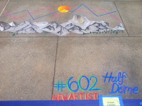 Jenson Castro_Chalk Art_Half Dome_2016