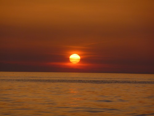 Sun Setting over the Ocean